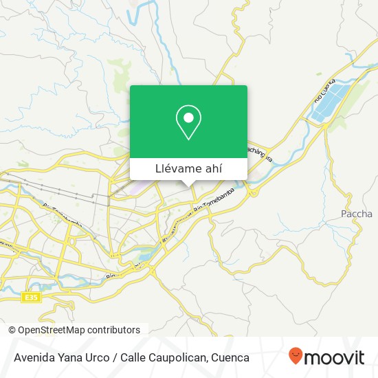 Mapa de Avenida Yana Urco / Calle Caupolican