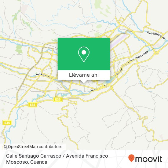 Mapa de Calle Santiago Carrasco / Avenida Francisco Moscoso