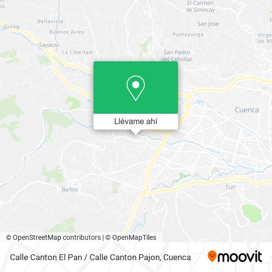 Mapa de Calle Canton El Pan / Calle Canton Pajon