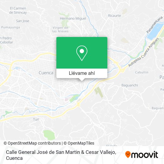Mapa de Calle General José de San Martin & Cesar Vallejo
