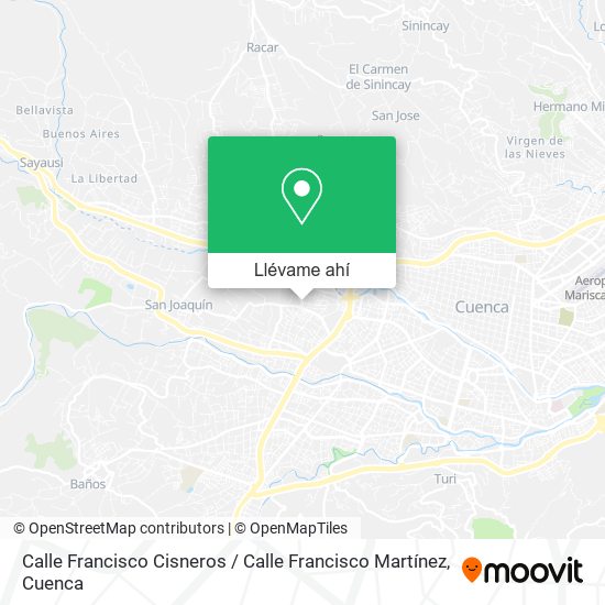 Mapa de Calle Francisco Cisneros / Calle Francisco Martínez