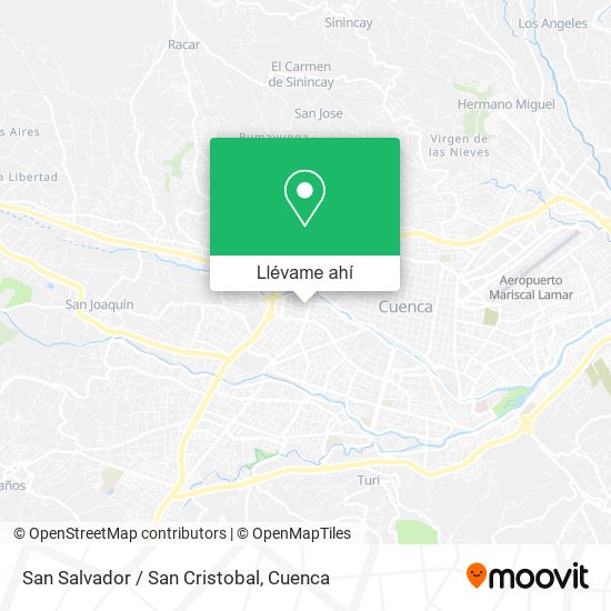 Mapa de San Salvador / San Cristobal