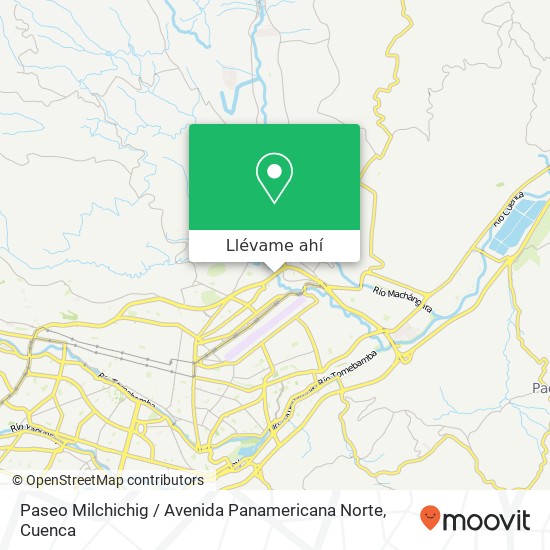 Mapa de Paseo Milchichig / Avenida Panamericana Norte