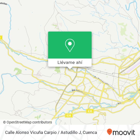 Mapa de Calle Alonso Vicuña Carpio / Astudillo J