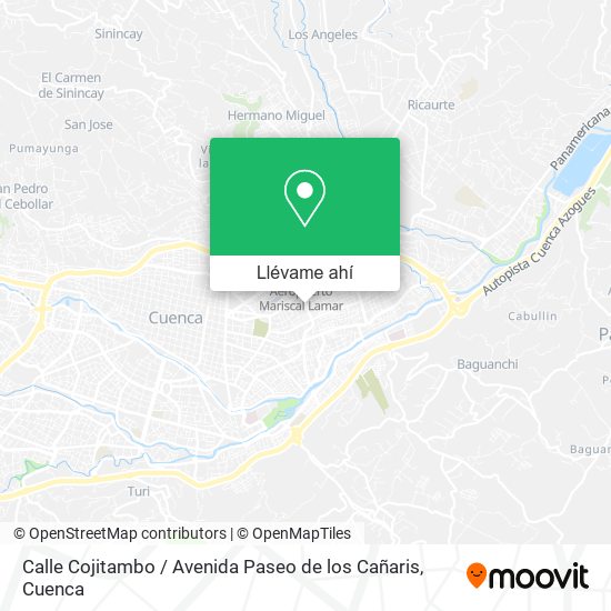 Mapa de Calle Cojitambo / Avenida Paseo de los Cañaris