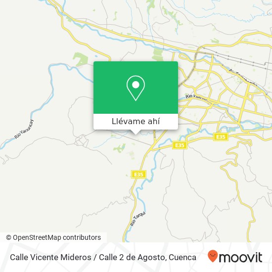 Mapa de Calle Vicente Mideros / Calle 2 de Agosto