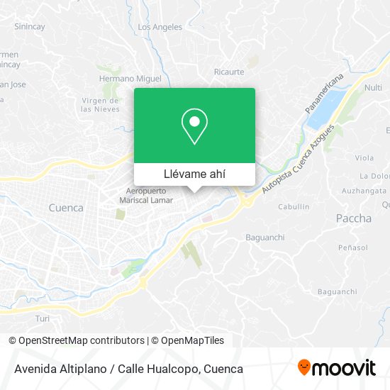 Mapa de Avenida Altiplano / Calle Hualcopo