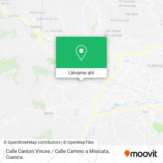 Mapa de Calle Canton Vinces / Calle Camino a Misicata