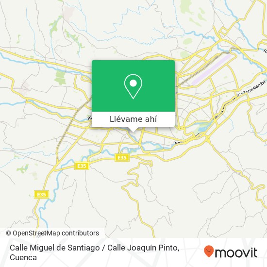Mapa de Calle Miguel de Santiago / Calle Joaquín Pinto