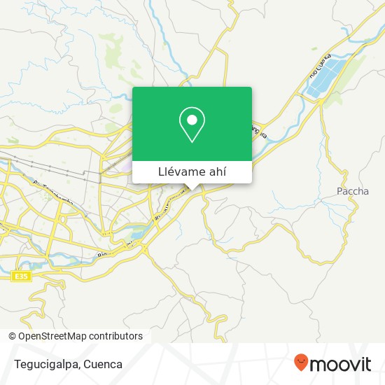 Mapa de Tegucigalpa