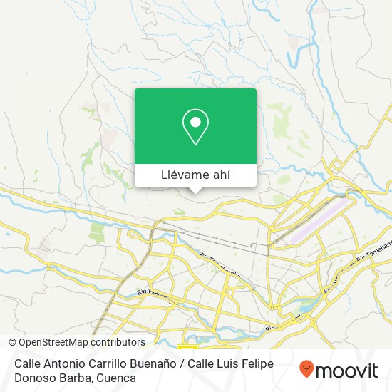 Mapa de Calle Antonio Carrillo Buenaño / Calle Luis Felipe Donoso Barba
