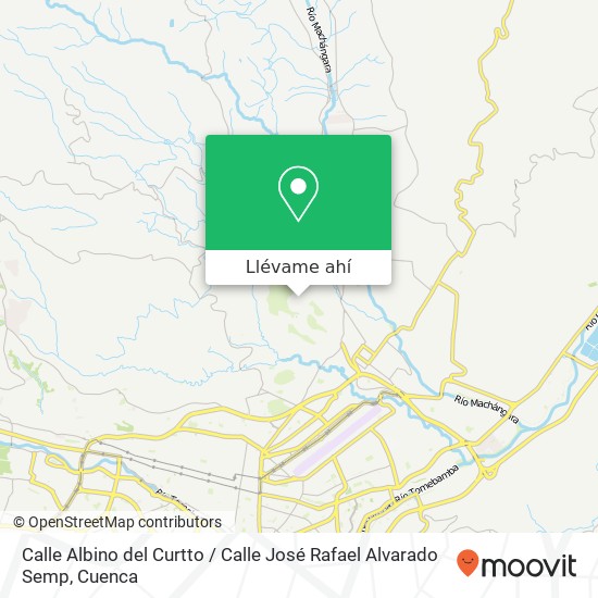 Mapa de Calle Albino del Curtto / Calle José Rafael Alvarado Semp