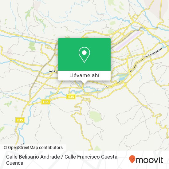 Mapa de Calle Belisario Andrade / Calle Francisco Cuesta