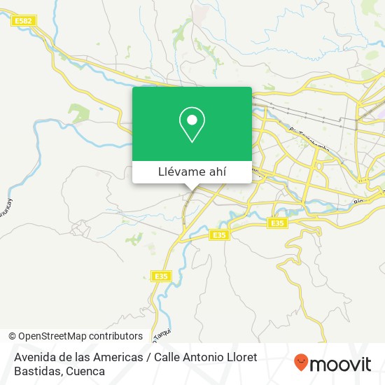 Mapa de Avenida de las Americas / Calle Antonio Lloret Bastidas