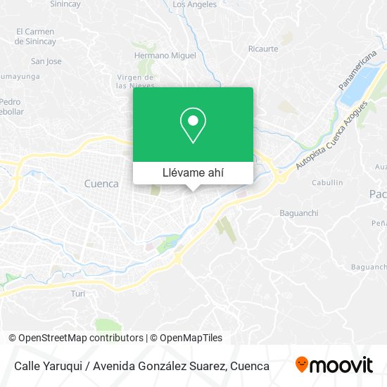 Mapa de Calle Yaruqui / Avenida González Suarez