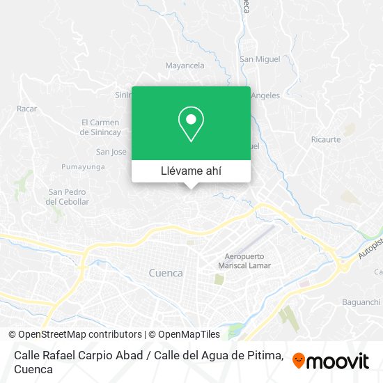 Mapa de Calle Rafael Carpio Abad / Calle del Agua de Pitima