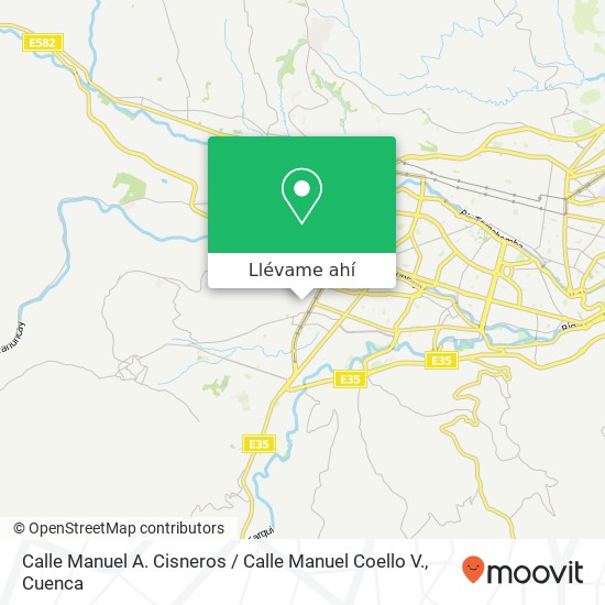 Mapa de Calle Manuel A. Cisneros / Calle Manuel Coello V.