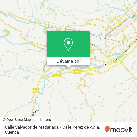 Mapa de Calle Salvador de Madariaga / Calle Pérez de Avila