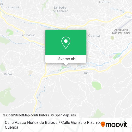 Mapa de Calle Vasco Nuñez de Balboa / Calle Gonzalo Pizarro