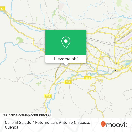 Mapa de Calle El Salado / Retorno Luis Antonio Chicaiza