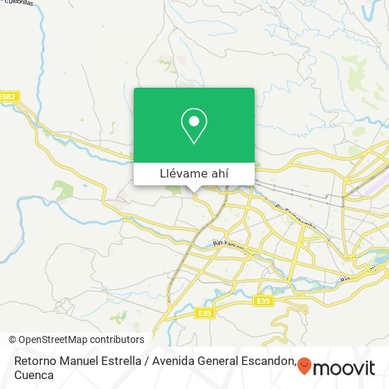 Mapa de Retorno Manuel Estrella / Avenida General Escandon