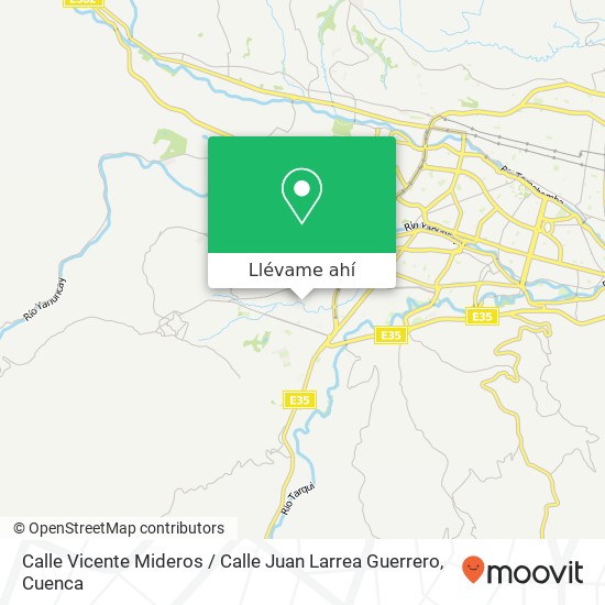 Mapa de Calle Vicente Mideros / Calle Juan Larrea Guerrero
