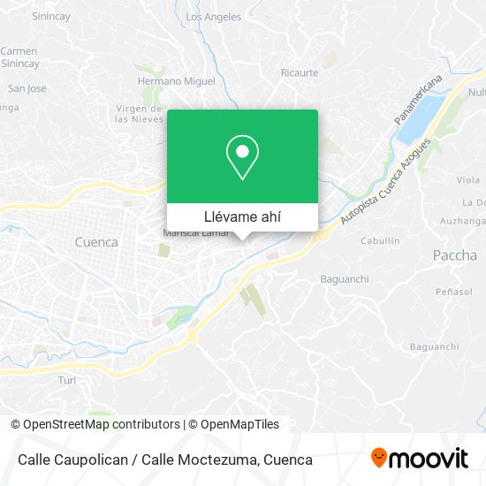 Mapa de Calle Caupolican / Calle Moctezuma