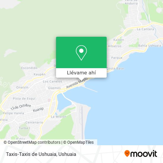 Mapa de Taxis-Taxis de Ushuaia