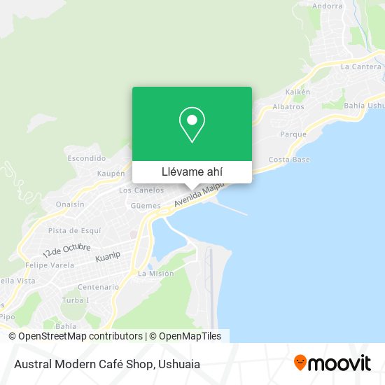 Mapa de Austral Modern Café Shop