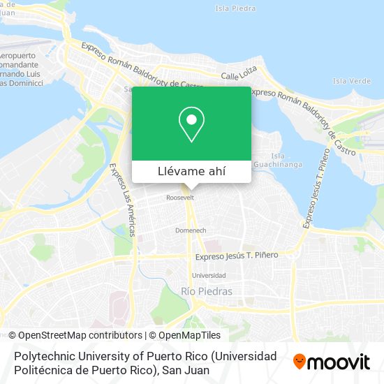 Mapa de Polytechnic University of Puerto Rico (Universidad Politécnica de Puerto Rico)