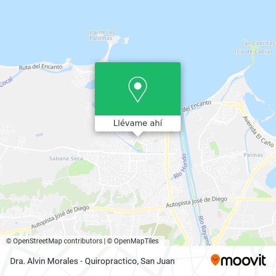 Mapa de Dra. Alvin Morales - Quiropractico