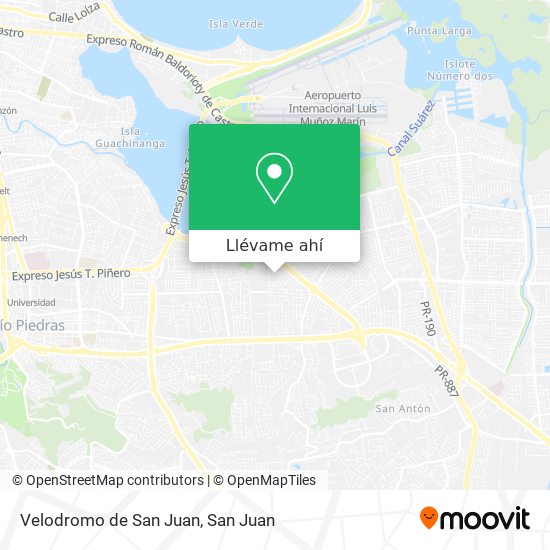 Mapa de Velodromo de San Juan