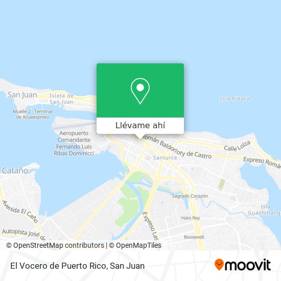 Mapa de El Vocero de Puerto Rico
