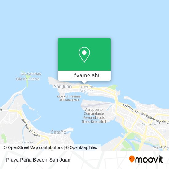 Mapa de Playa Peña Beach
