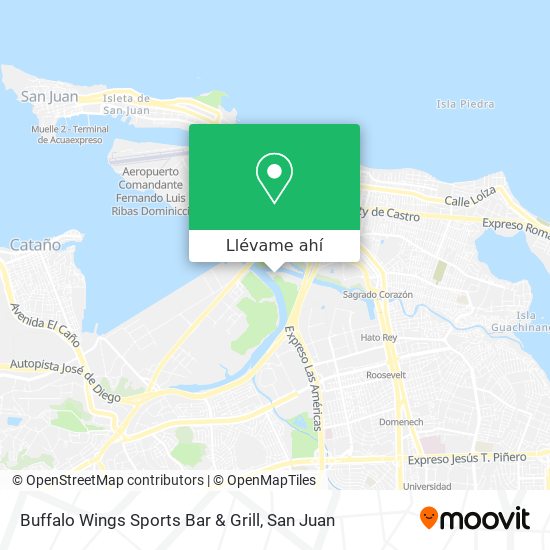 Mapa de Buffalo Wings Sports Bar & Grill