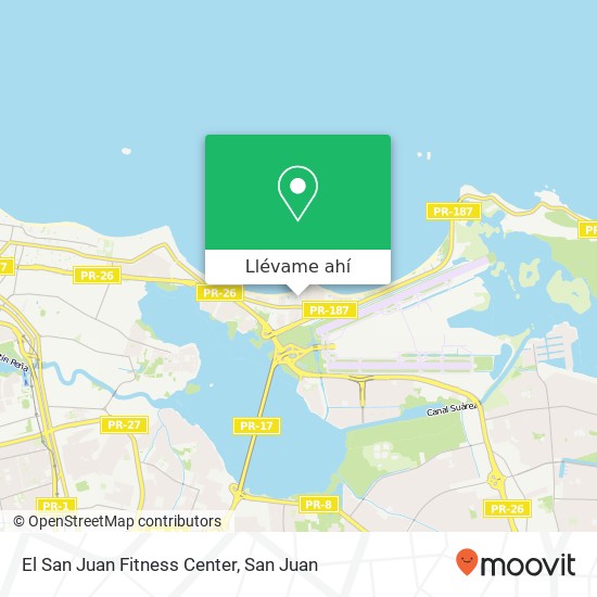 Mapa de El San Juan Fitness Center