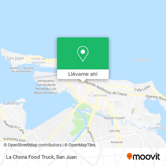 Mapa de La Chona Food Truck