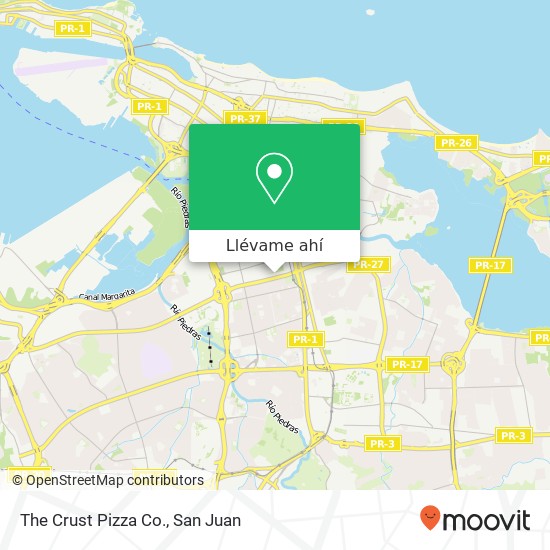 Mapa de The Crust Pizza Co.