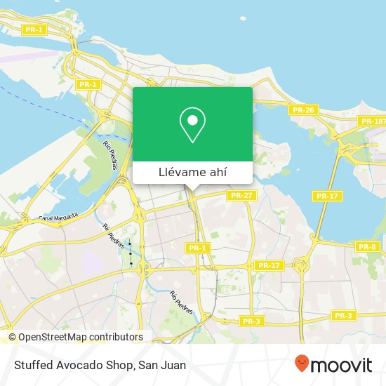 Mapa de Stuffed Avocado Shop