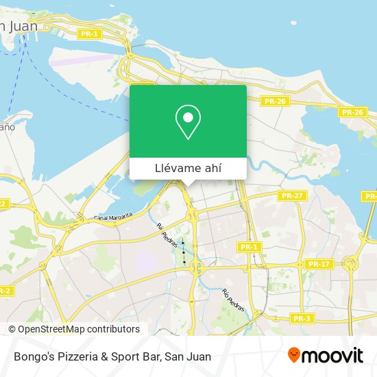 Mapa de Bongo's Pizzeria & Sport Bar