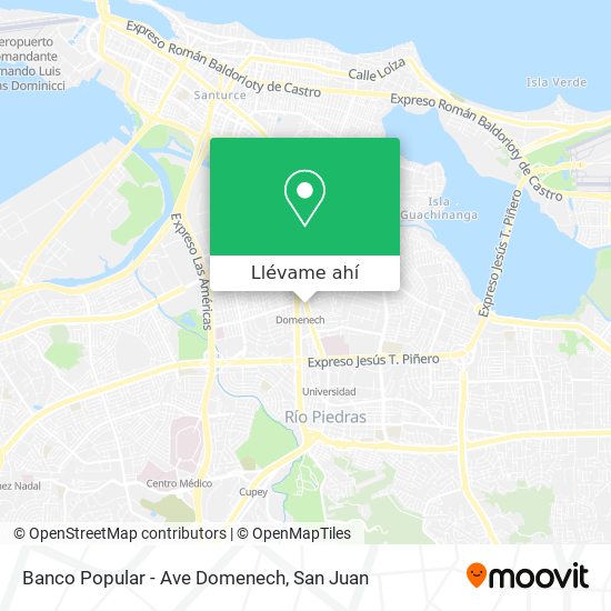 Mapa de Banco Popular - Ave Domenech