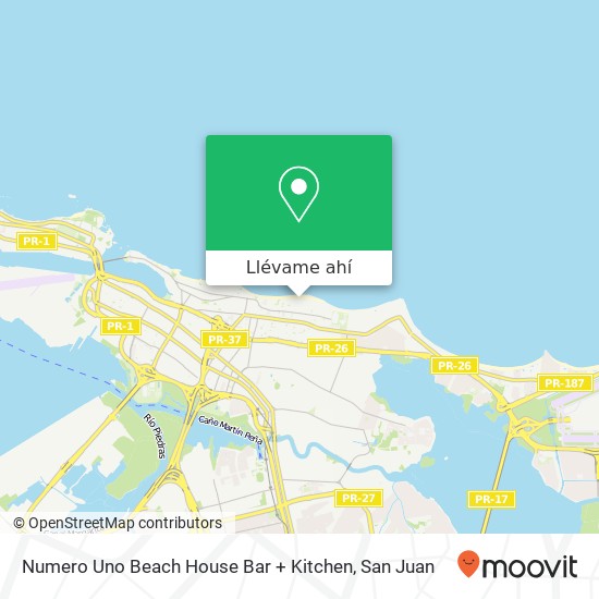 Mapa de Numero Uno Beach House Bar + Kitchen
