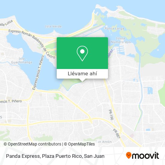 Mapa de Panda Express, Plaza Puerto Rico
