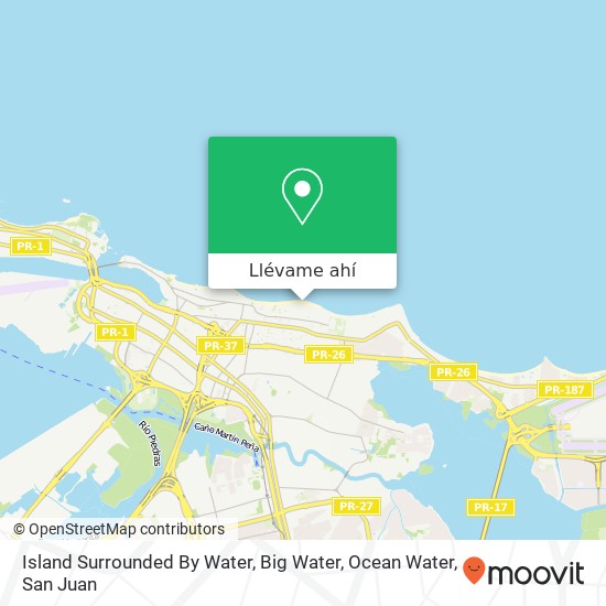 Mapa de Island Surrounded By Water, Big Water, Ocean Water