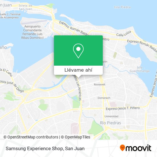 Mapa de Samsung Experience Shop