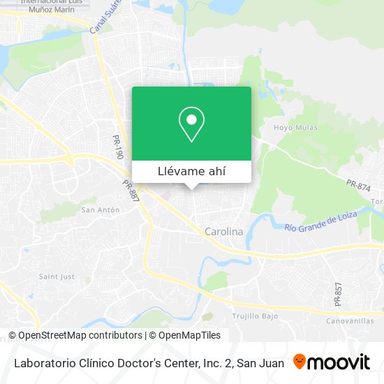 Mapa de Laboratorio Clínico Doctor's Center, Inc. 2