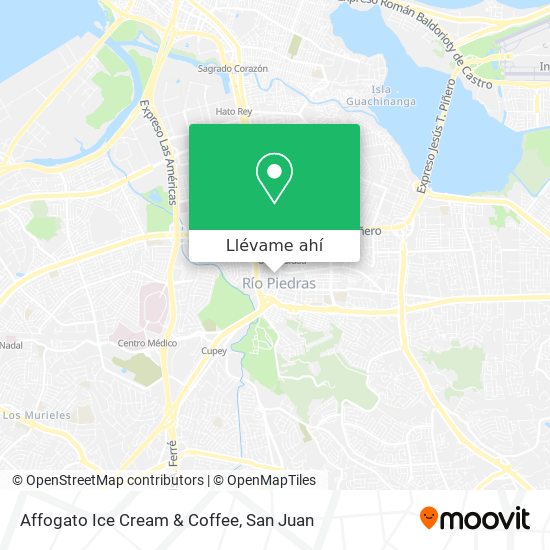 Mapa de Affogato Ice Cream & Coffee