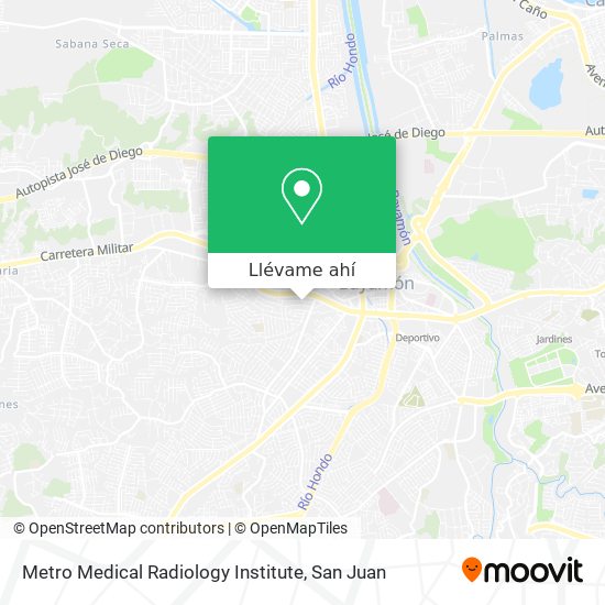 Mapa de Metro Medical Radiology Institute