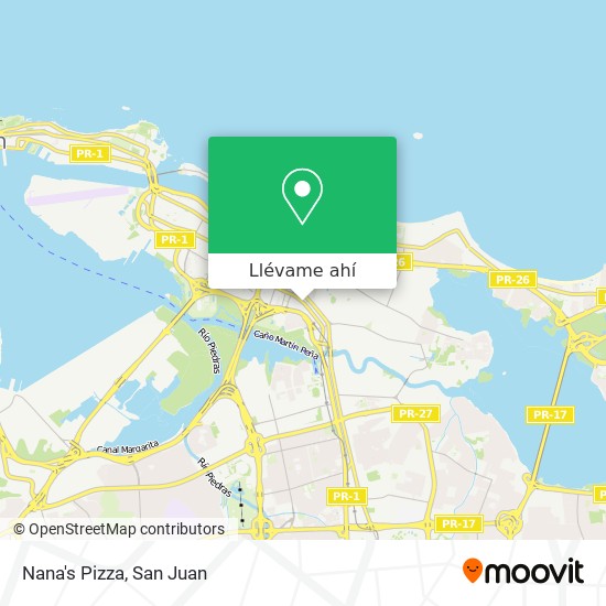 Mapa de Nana's Pizza