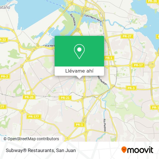 Mapa de Subway® Restaurants